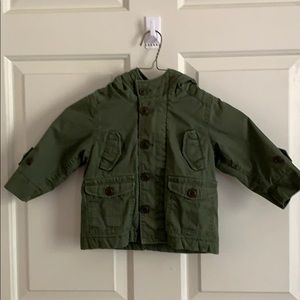 Old Navy Warm Coat. Army Green. Hooded and Lined.